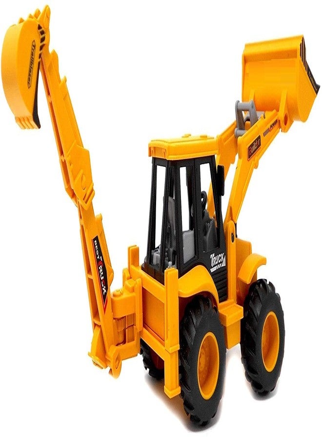 Space Enterprises 2 in 1 Bulldozer and Excavator Construction Toy Vehicle - Yellow (Bulldozer and Excavator), Kid - Image 2